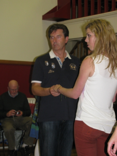 Daniel O'Donnell and Áine set dancing at our Summer School